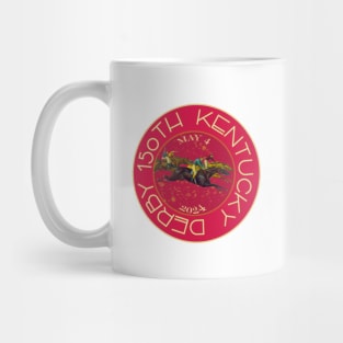 150th Kentucky Derby horse racing design Mug